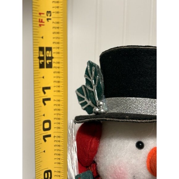 Fiber Optic Mr Snowball Snowman Light Changing Christmas w Broom 12” Vintage - Picture 8 of 8
